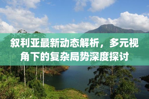 敘利亞最新動(dòng)態(tài)解析，多元視角下的復(fù)雜局勢(shì)深度探討