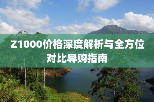 Z1000價格深度解析與全方位對比導(dǎo)購指南