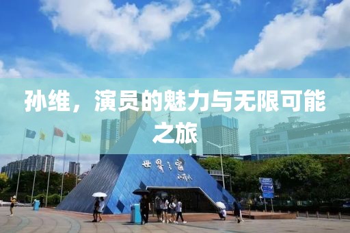 孫維，演員的魅力與無限可能之旅