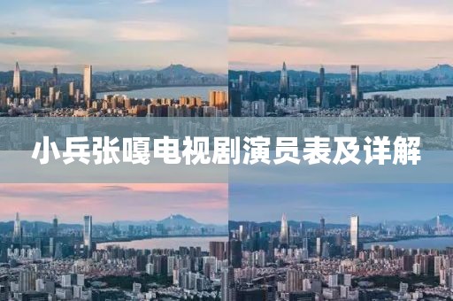 小兵張嘎電視劇演員表及詳解